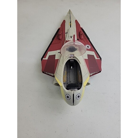 Hasbro Star Wars Clone Wars 2008 Obi-Wan Kenobi's Delta Jedi Starfighter - Picture 3 of 10